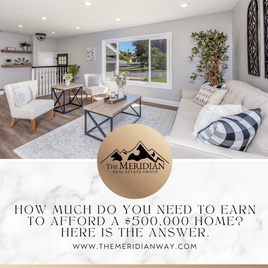 How much do you need to earn to afford a $500,000 home? Here is the answer.